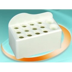 Plasdent COMPOSITE SYRINGES BRACKET, White, for 12 Syringes & 2 Bottles (5½"W x 4"H x 3⅜"D)